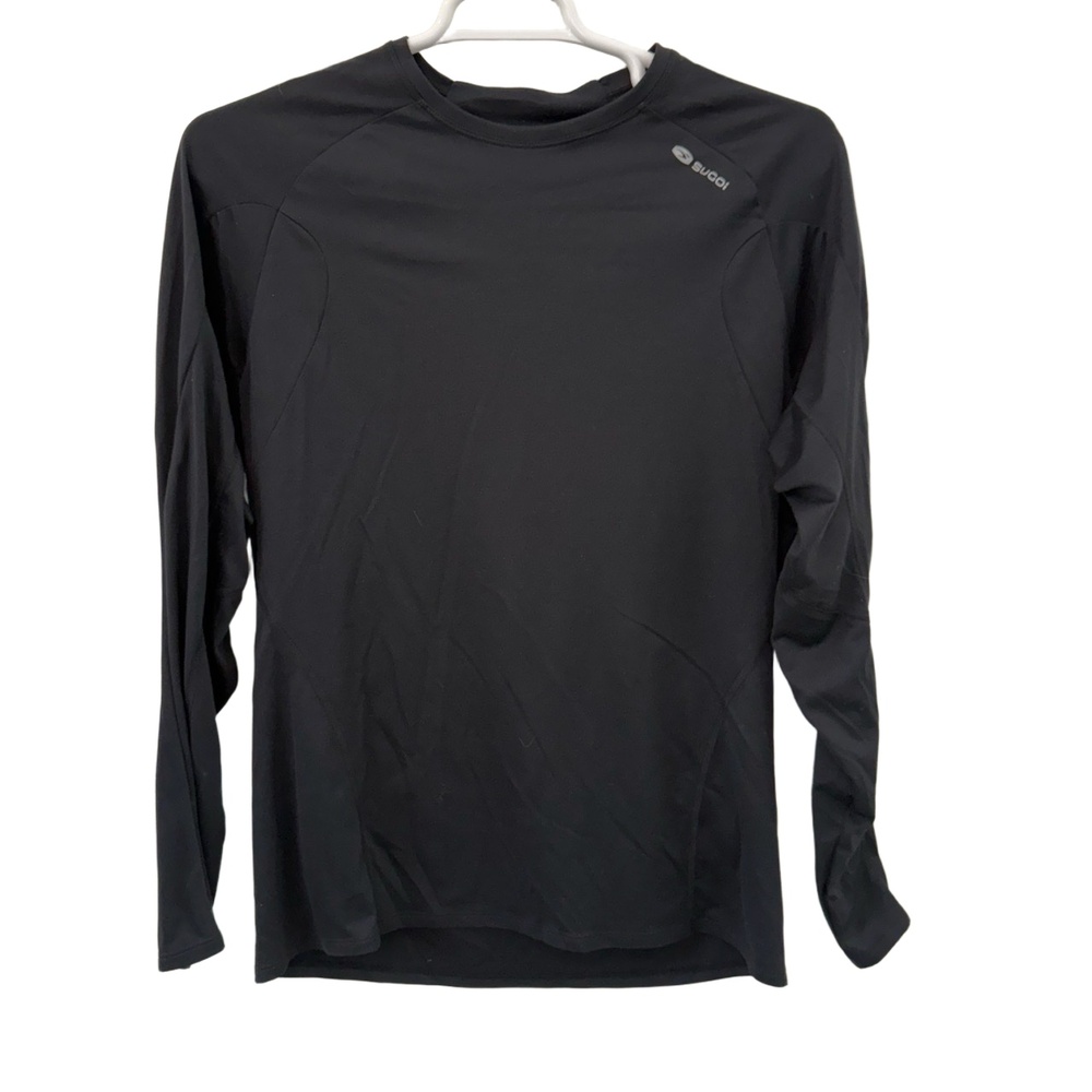 Sugoi Shirt Mens‎ XL Black Long Sleeve Polyester Athletic Basic Casual